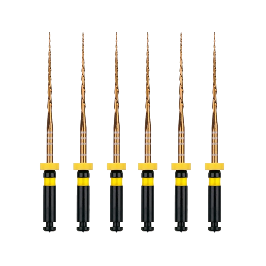 AZDENT 5 Scatole Dentale Endodonzia Oro Grande Cono Calore Avato File NI Lime Rotanti Uso Del Motore 25mm 6 Pz/scatola Strumenti Di Odontoiatria - Foto 4